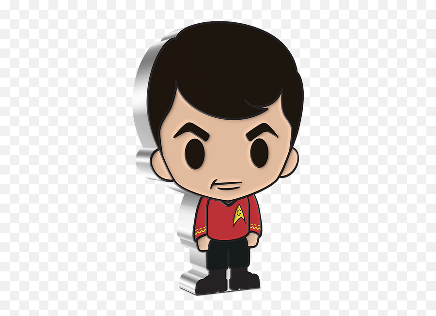 Chibi Coin Collection Star Trek Series - Captain James T Emoji,Half Star Emojis