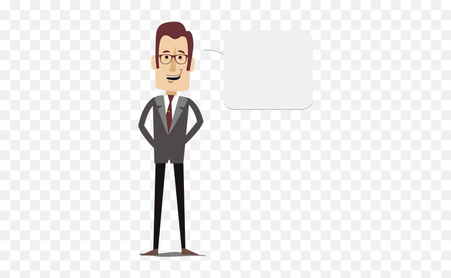 Businessman Cartoon Text Bubble Transparent Png U0026 Svg Vector Emoji,Bussiness Man Emoji