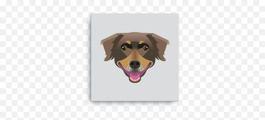 Custom Furbaby Face Portrait On Canvas Furbaby Faces Custom Emoji,Puppy Face Emoji