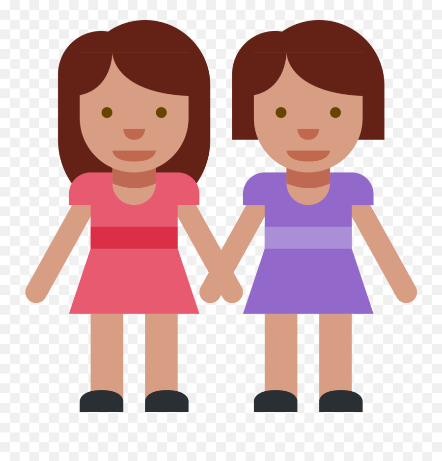 Bisexual Orientation - Two Girls Holding Hands Png Emoji,Bisexual Emoji