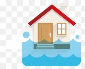 Clipart Houses Flooding Clipart Houses - Flooded House Emoji,Flood Emoji