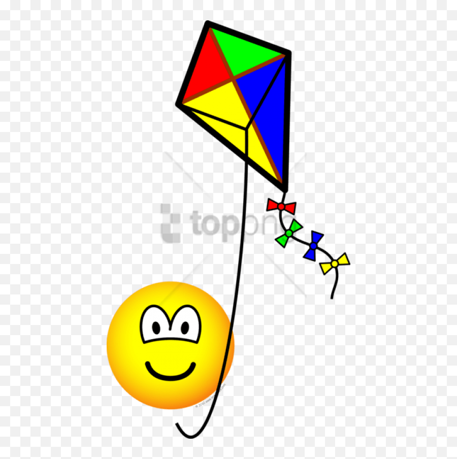 Kite Flying Emoticon Emoticons Emofacescom - Emoticon Emoji,B Emoji