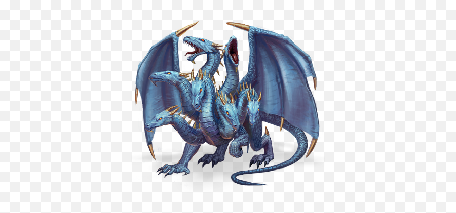 Hydra Sticker - Blue Hydra Dragon Png Emoji,Hydra Emoji