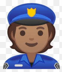 Police Officer Emoji Clipart - Police Officer Emoji,Mailbox And Police Emoji 2