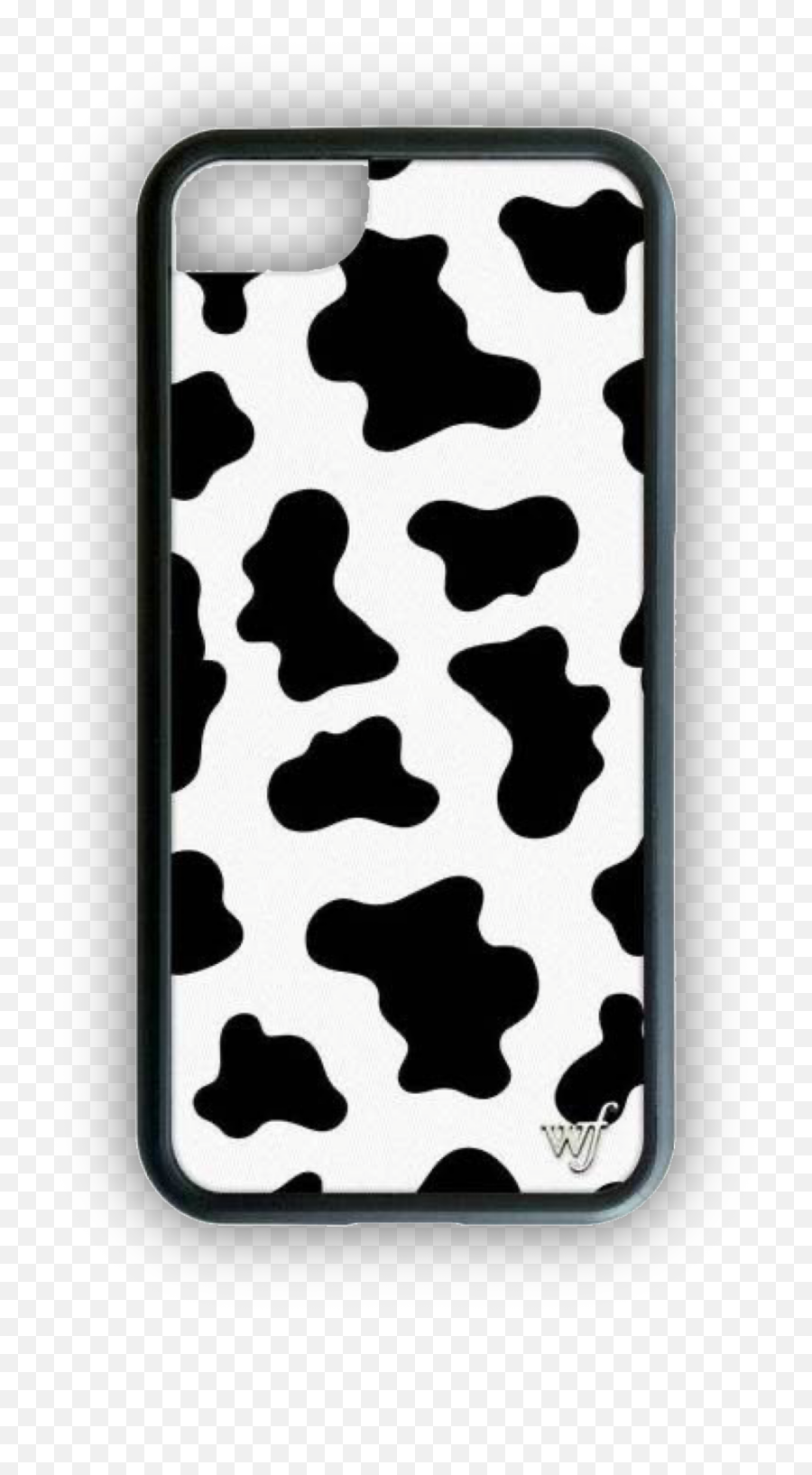 Cowprint Print Pattern Case Phone Sticker By Bub - Wildflower Cow Print Case Emoji,Cow Emoji Iphone