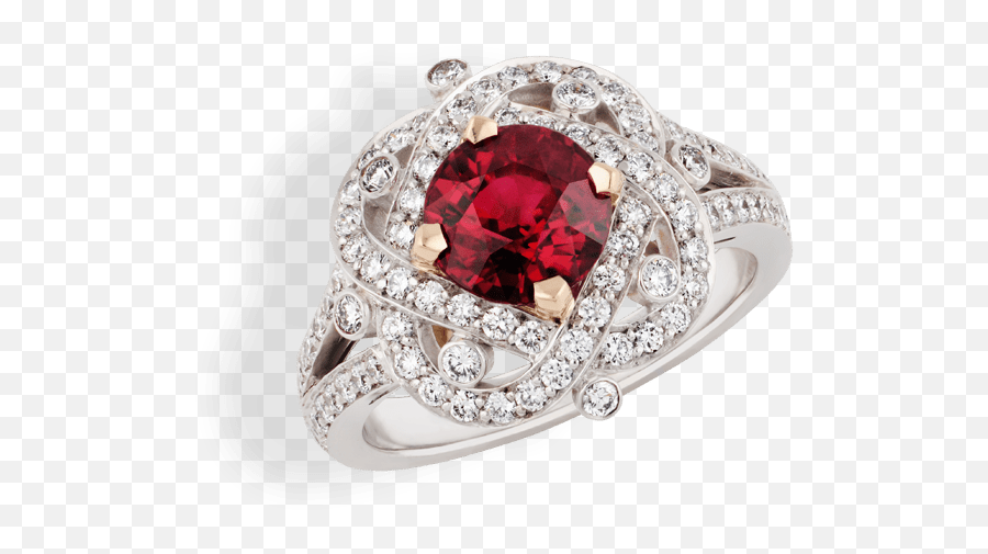 Xenia Ruby Ring Emoji,Faberge Emotion Rings Price