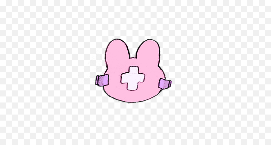 Aesthetic Korea Pink Bunny Soft Sticker By V I C K Y - Girly Emoji,Kitty Cat Japanese Emoji
