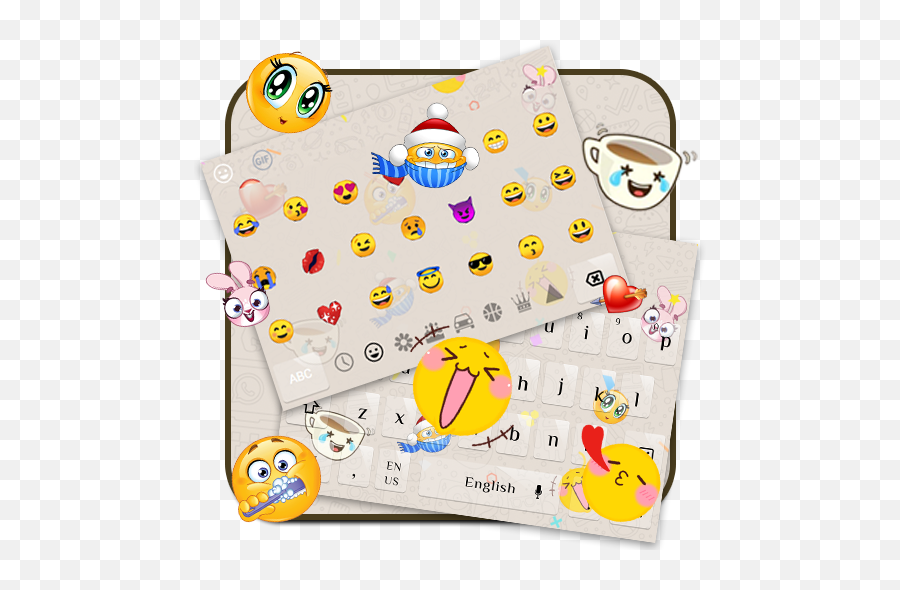 Smiley Emoji Keyboard Theme - Dot,B Emoji Copypasta
