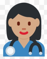 U200d Woman Health Worker Emoji With Medium Skin Tone - Emoji Saude,Nauseated Emoji