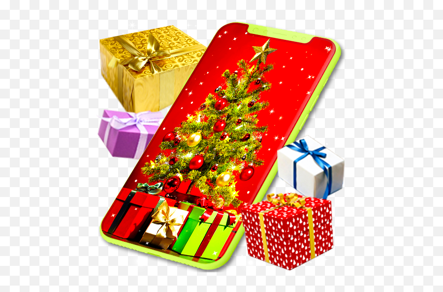 Christmas Live Wallpaper Xmas Tree Wallpapers U2013 Apps Bei - Christmas Day Emoji,Gift Box Emoji