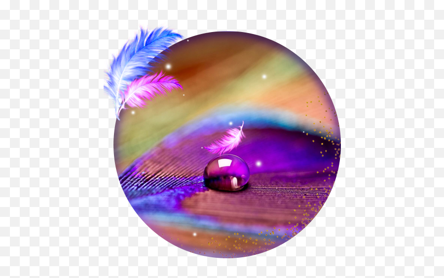 Pink Colorful Feather Live Wallpaper - Krishna Peacock Feather Wallaper Emoji,Feather Emoji