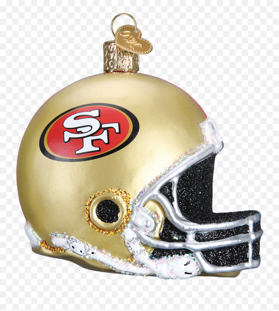 San Francisco 49ers Football Helmet Png Helmet - 49ers Christmas Tree Ornaments Emoji,Legendary Football Roblox Emojis