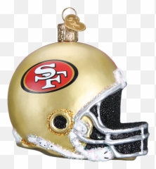 San Francisco 49ers Football Helmet Png Helmet - 49ers Christmas Tree Ornaments Emoji,Legendary Football Roblox Emojis