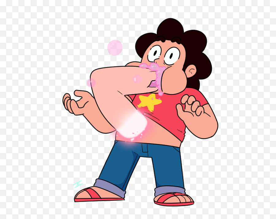 Steven Universe - Steven Universe Steven Mouth Emoji,Steven Universe Poof From Emotion