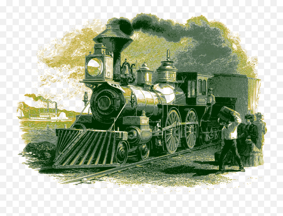 Trainpng - Vintage Train Png Steam Train Vintage Train Vintage Png Emoji,Thumbns Up Emoji Steam