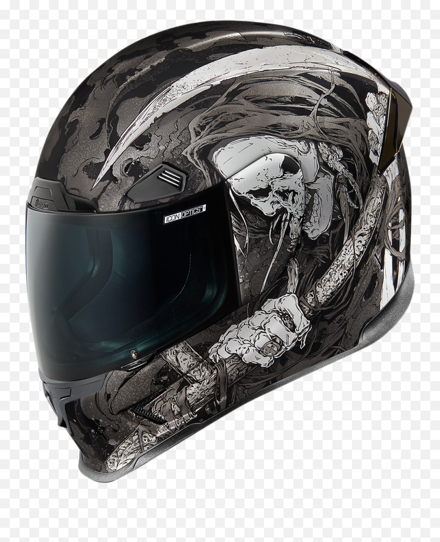 Icon Airframe Pro Harbinger Full Face Black Grim Reaper - Icon Airframe Pro Harbinger Emoji,Grim Reaper Emoticon Facebook