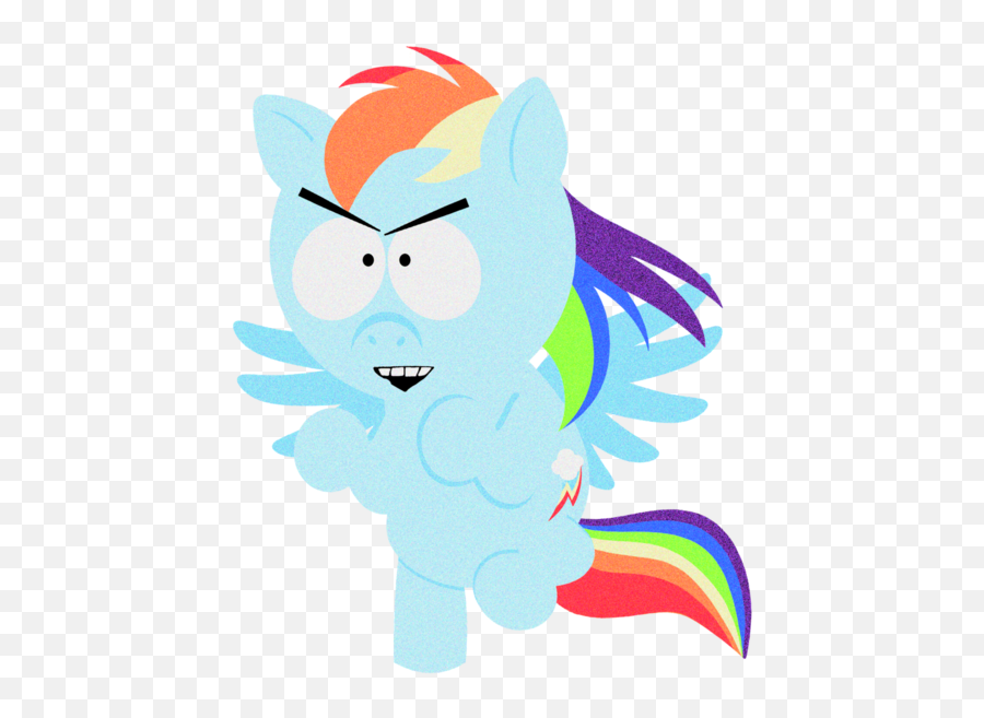 1782603 - Safe Rainbow Dash Cursed Image Female Simple South Park Rainbow Dash Emoji,Emotions South Park