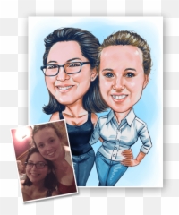 Caricature From Photo - Happy Emoji,20 Characture Emotions