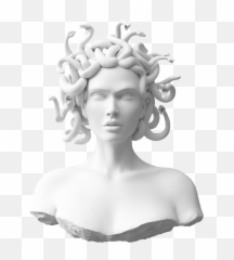 Greek Sculpture Medusa Gorgon - Medusa Statue Png Emoji,Greek Sculptural Style Lots Of Emotion