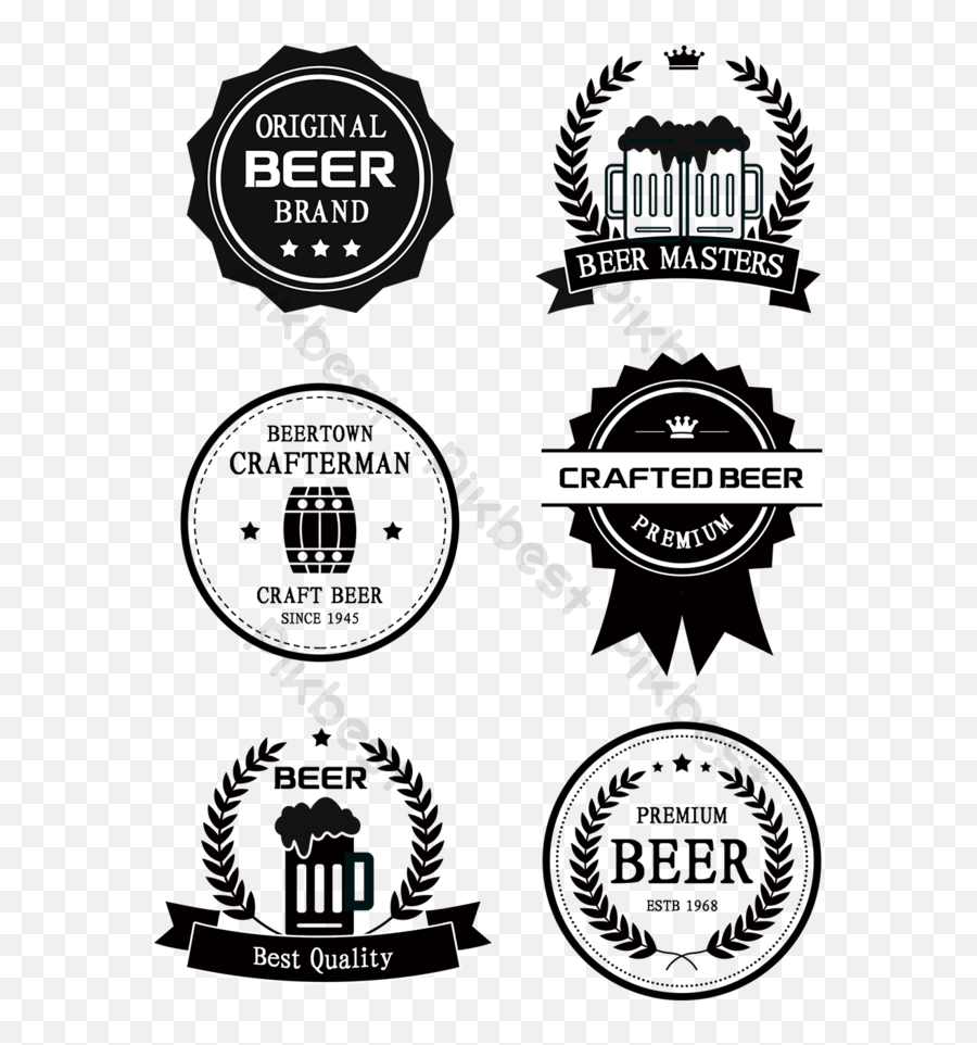 Black And White Beer Logo - Beer Logo Png Emoji,Types Of Emotions In Beer Commercials