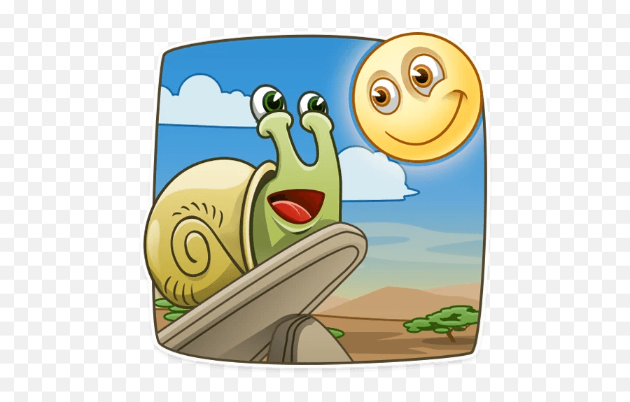 Snailo - Telegram Sticker Emoji,Facebook Messenger Snail Emoticon