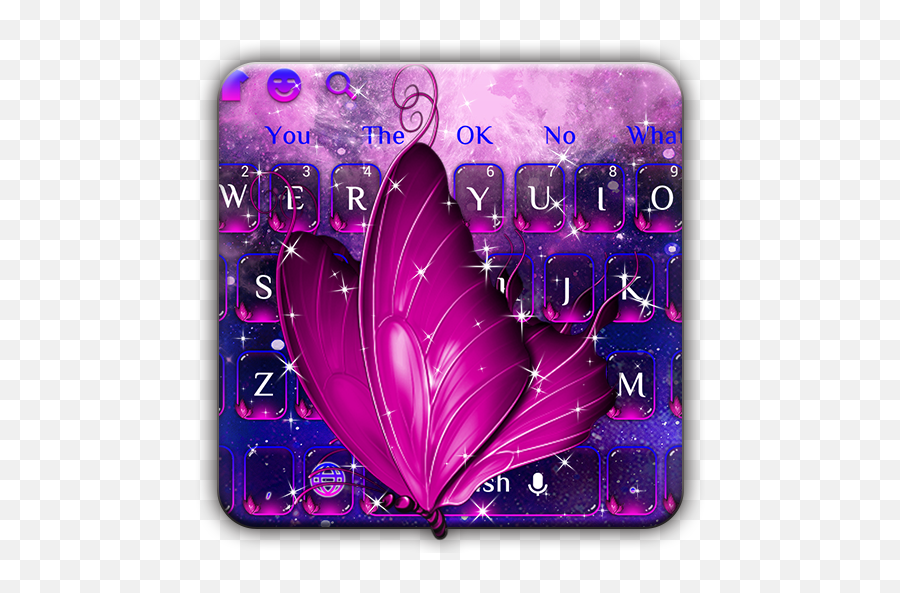 Purple Butterfly Keyboard Apk Download For Windows - Latest Emoji,Guess The Emoji Water Drop And Car