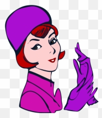 Scgloves Gloves Art Vintage Retro Sticker By - Lady Clip Art Emoji,Emoji Hat And Gloves