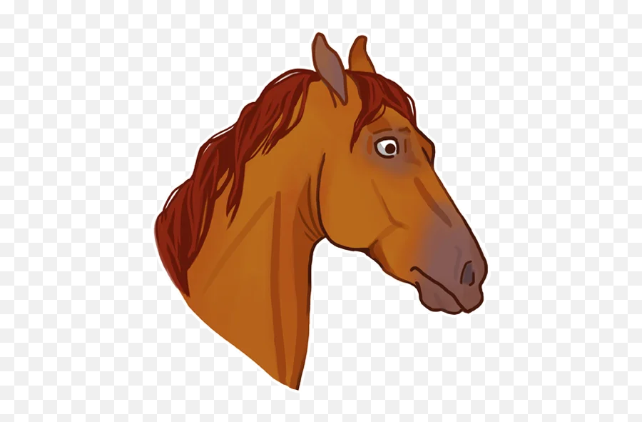 Telegram Sticker From Horse Force Pack Emoji,Horse Face Emoji