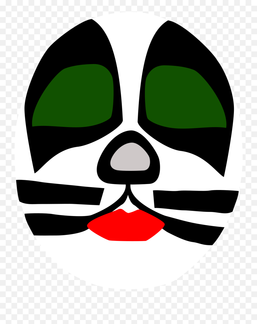 Kiss - Kiss Cat Face Clipart Full Size Clipart 31456 Kiss Peter Criss Makeup Emoji,Kissy Face Emoji