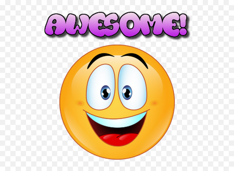 Download Hd Emoji World Awesome - Smiley Transparent Png Awesome Emoji,World Emoji Transparent