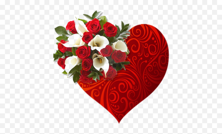 Flowers Love Images - Red Roses And White Calla Emoji,Valentine's Day Emoji