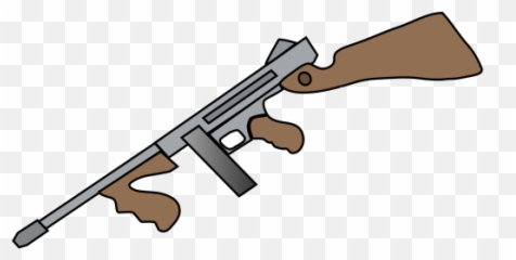 Tommy Gun Clipart - Clip Art Library Tommy Gun Clipart Emoji,Emoticons With Guns