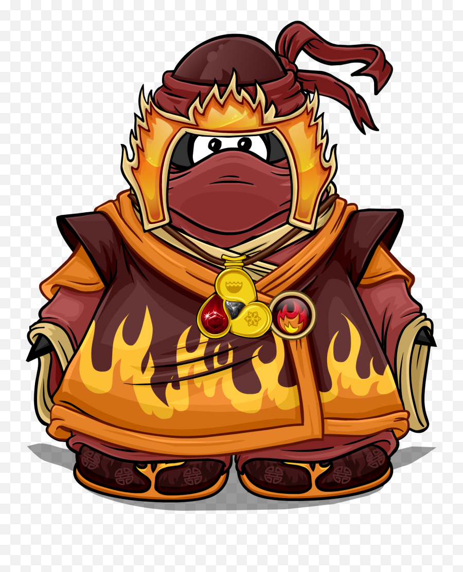 Fire Suit Club Penguin Wiki Fandom - Club Penguin Elemental Ninjas Emoji,Emoticons Club