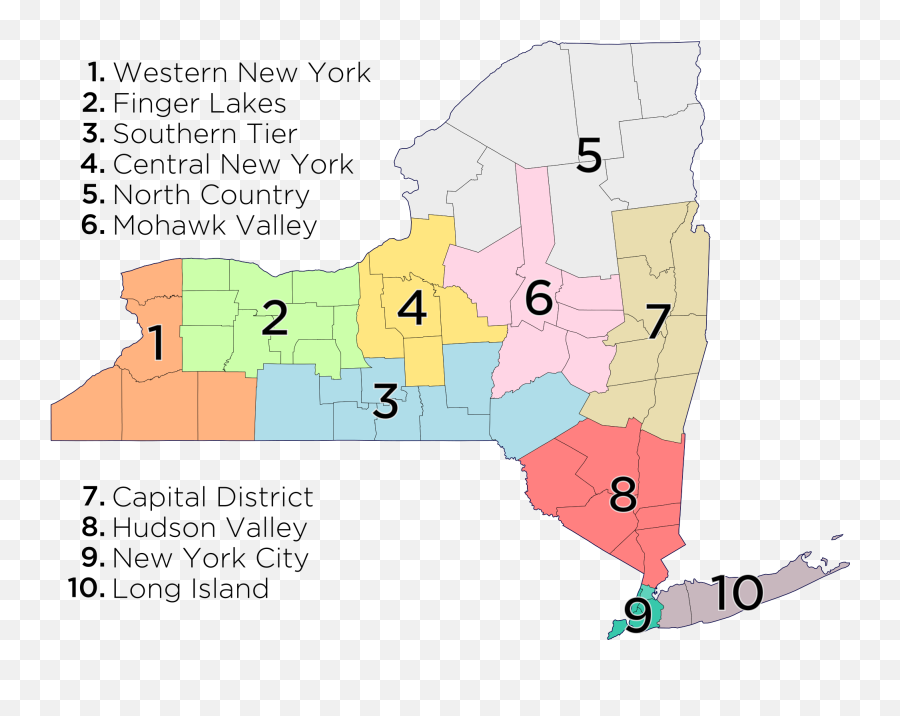 Sixth Region Hits Benchmark To Begin - New York Economic Regions Emoji,:putnam: Emoji