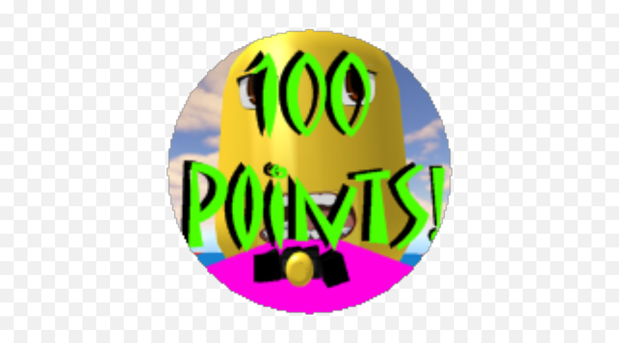 I Got 100 Points - Circle Emoji,100 Points Emoticon