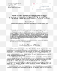 Hermeneutic Constructivist - Document Emoji,Gabriele Chiari Emotion Role In Pct