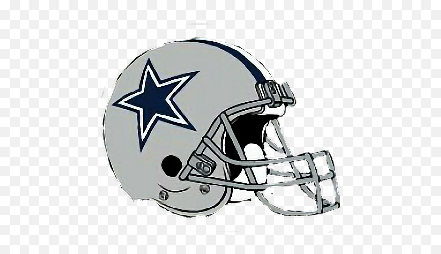 Dallas Football Helmet Nfl Sticker - Dallas Cowboys Helmet Logo Emoji,Nfl Helmet Emojis