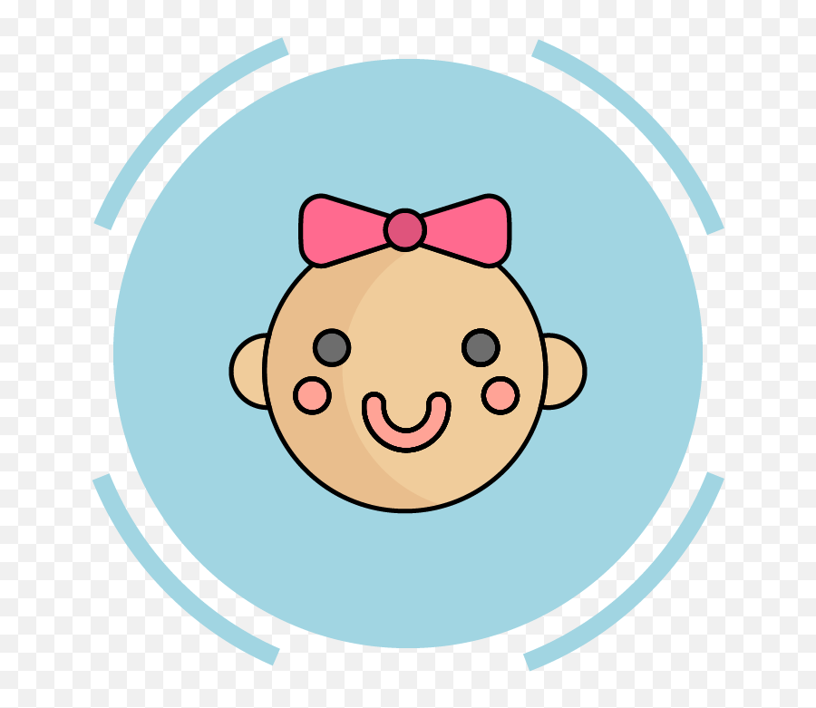 Family Icon Girl Baby - Family Emoji,White Girl Emoticon