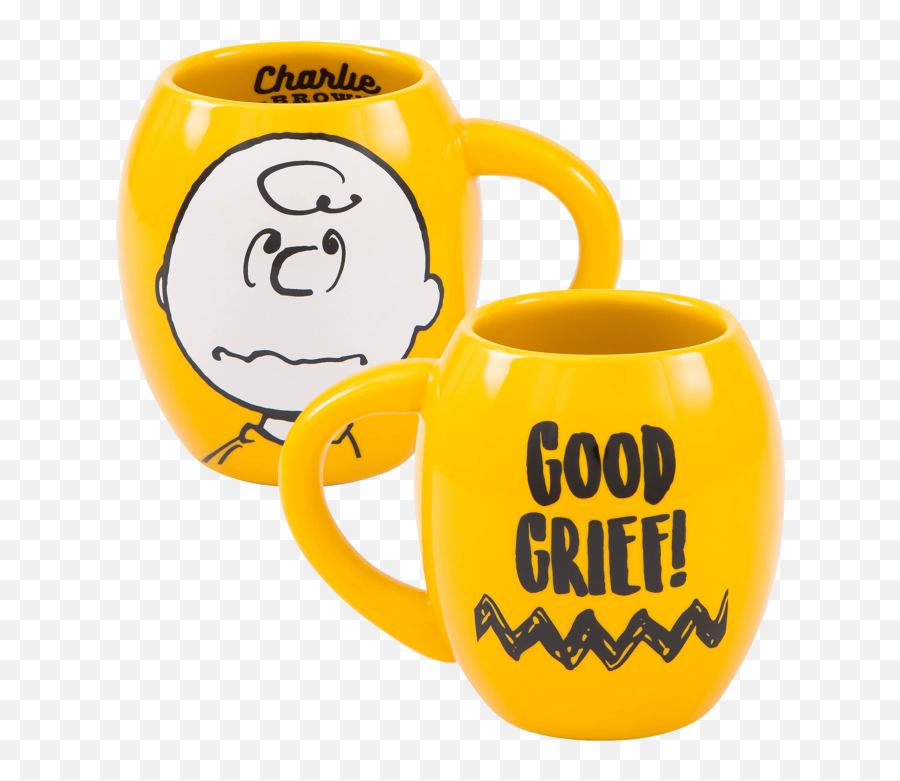 Peanuts - Charlie Brown Good Grief Mug Emoji,Peanut Emoticon