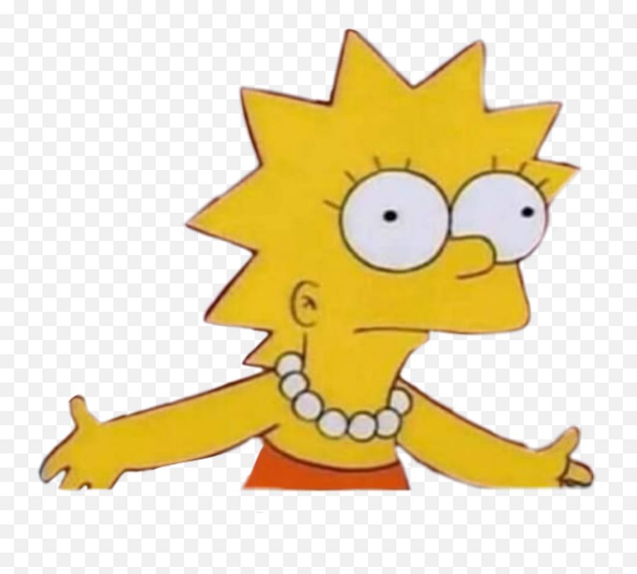 Stiker Simpsons Lisasimpson Sticker - Stickers De Los Simpson Png Emoji,Lisa Simpson Emojis