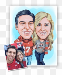 Caricature From Photo - Happy Emoji,20 Characture Emotions