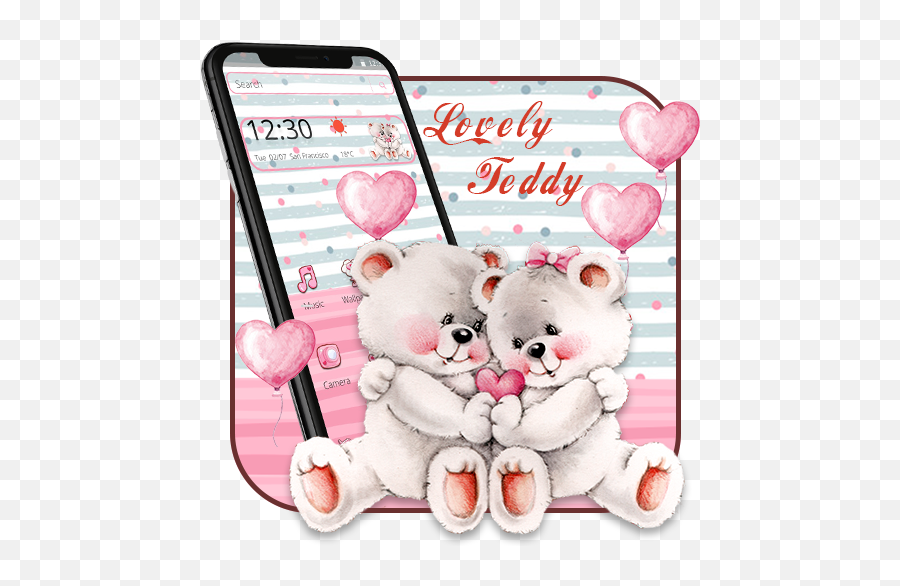 Lovely Teddy Bear Theme Apk 1 - Smartphone Emoji,Bear Couple Emojis