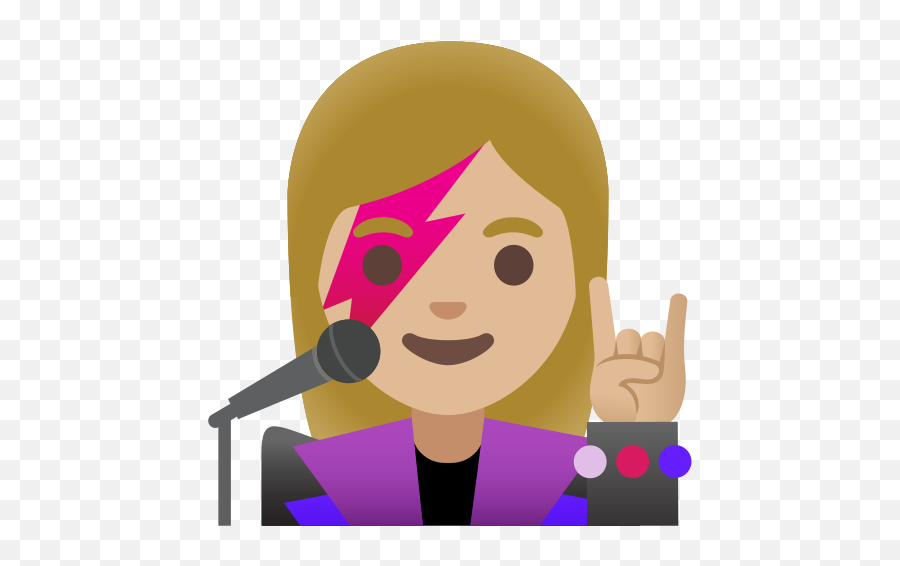 Medium - Cantante Emoji,Emoticon For Singing From Yoir Heart