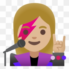 Medium - Cantante Emoji,Emoticon For Singing From Yoir Heart
