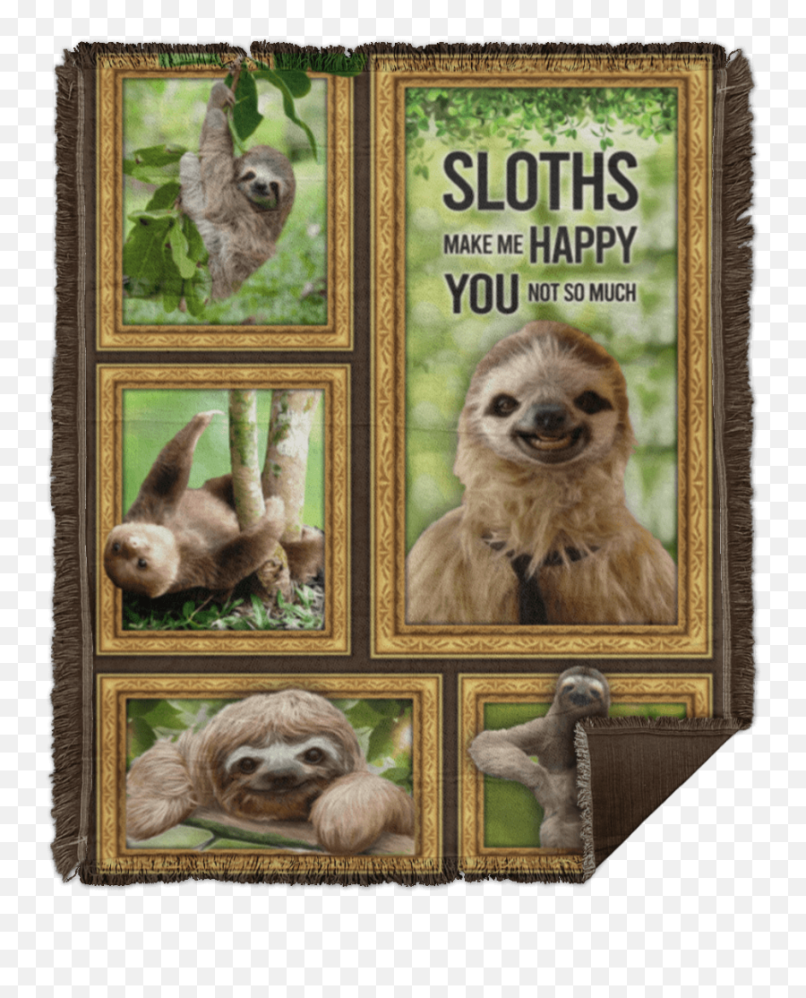 Blankets U0026 Throws Details About Cute Sloth Faces With Funny Emoji,Emotions Chewbacca