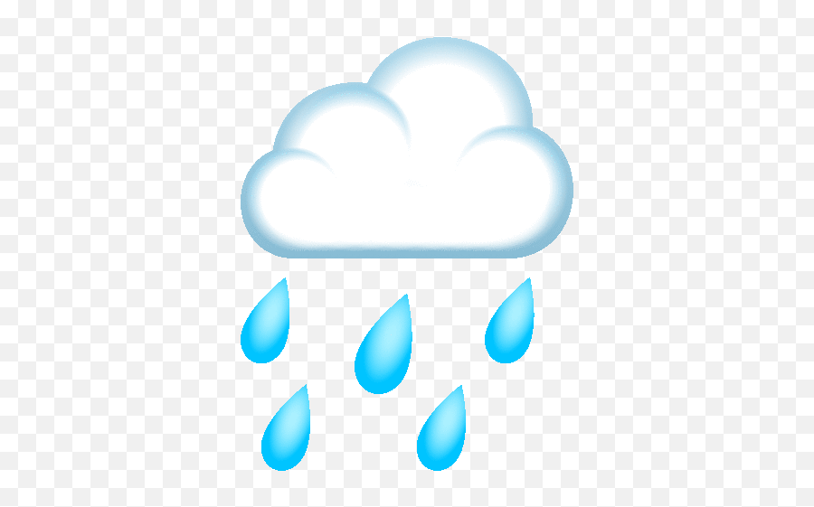 Cloud With Rain Nature Sticker - Cloud With Rain Nature Emoji,Cloud Over Head Emoji