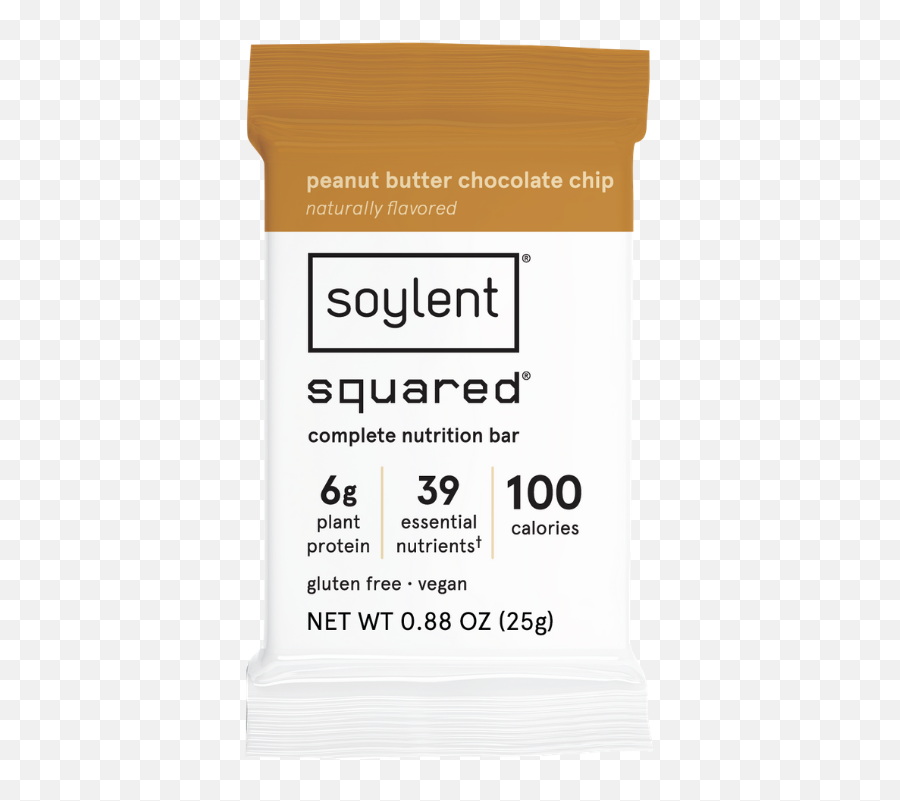 Soylent Squared Peanut Butter Chocolate Chip 100 Calorie Emoji,Heart Emoticon Peanut Butter Bar