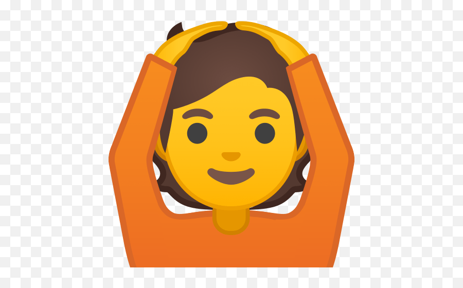 Person With Arms Up In The Air Making The Okay Gesture Emoji,People Emojis Meaning