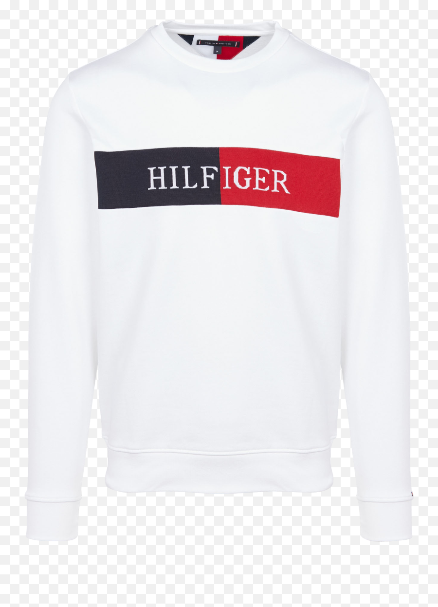 Hilfiger White Sweatshirt Shop Clothing U0026 Shoes Online Emoji,Face Emoticon Embroidered Long Sleeve Sweatshirts