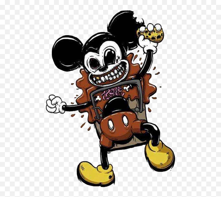 Mickeymouse Death Sticker By Hermes Santiago Jr Emoji,Mickey Mouse Emoji Copy And Paste Free